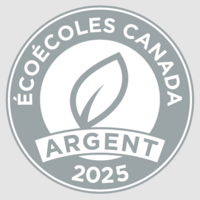 Sceau de certification ÉcoÉcoles argent pour l'année 2025