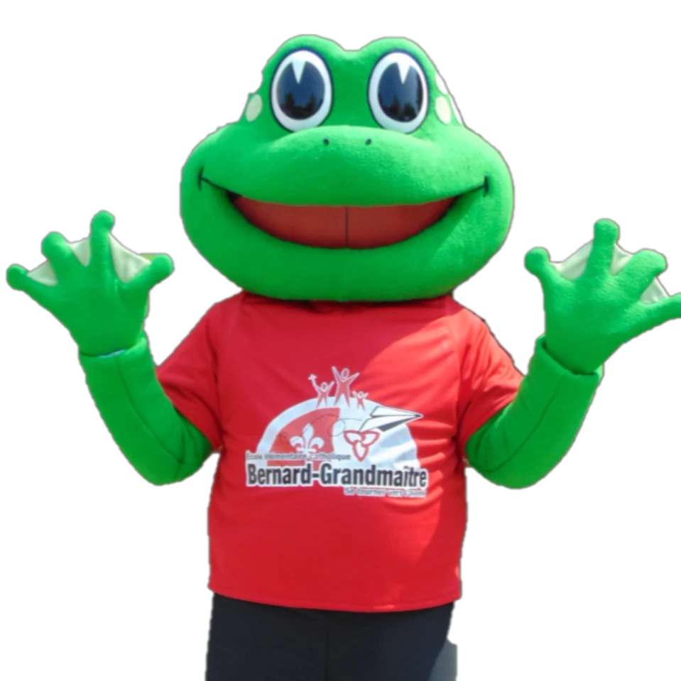 Grenouille Grandmaître la mascotte